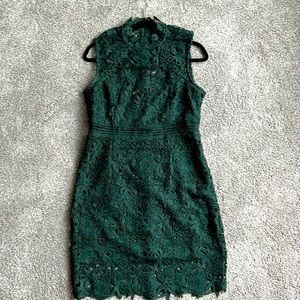 Beautiful forest green lace dress from Nordstrom. Wore once like new